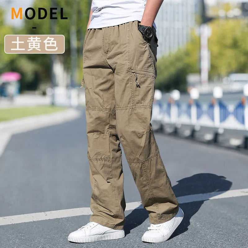 New Cargo Pants Men's Loose Straight Oversize