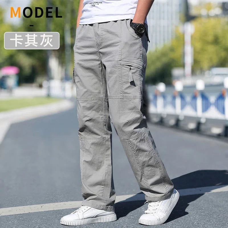 New Cargo Pants Men's Loose Straight Oversize