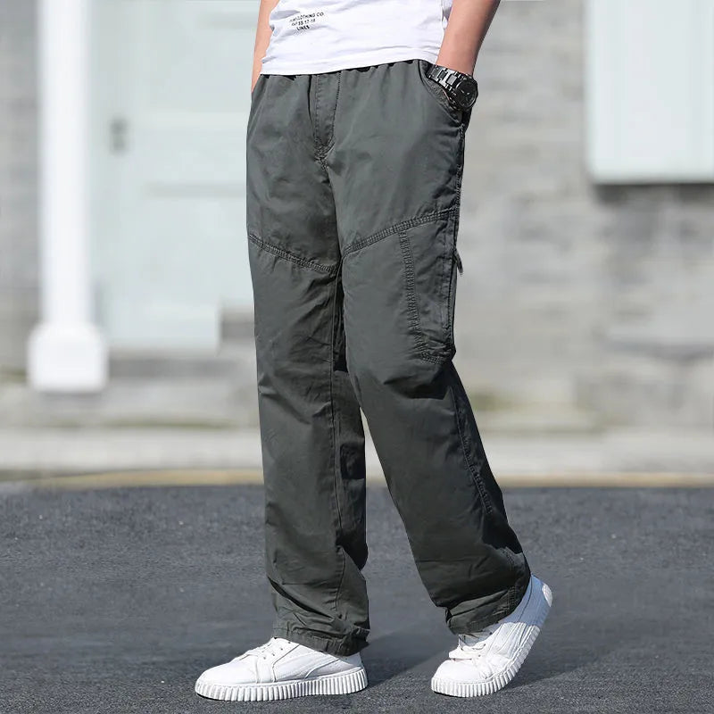 New Cargo Pants Men's Loose Straight Oversize