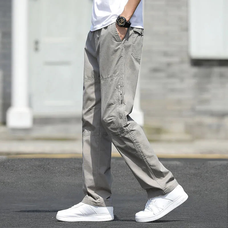 New Cargo Pants Men's Loose Straight Oversize