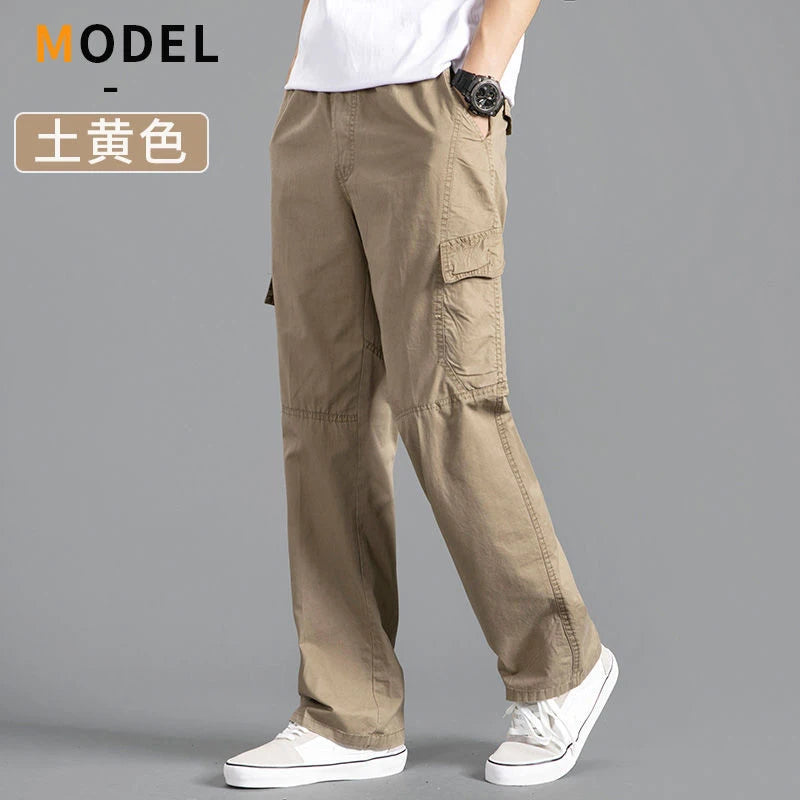 New Cargo Pants Men's Loose Straight Oversize