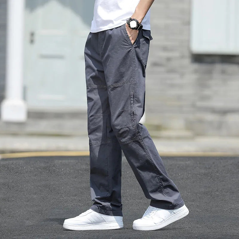 New Cargo Pants Men's Loose Straight Oversize