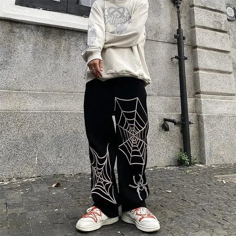 2024 / Streetwear Black Y2k Baggy Pants Men