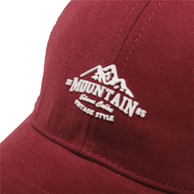 Mountain Embroidery Vintage Baseball Caps