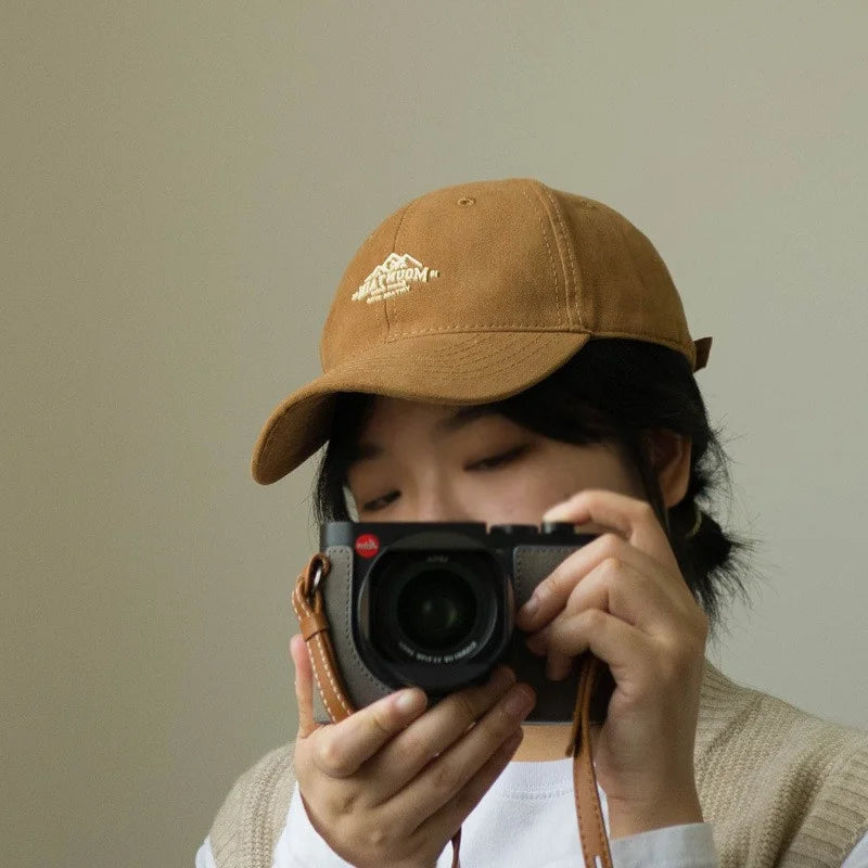 Mountain Embroidery Vintage Baseball Caps